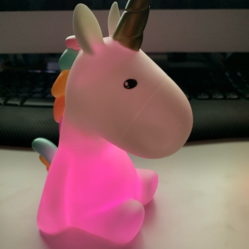 Unicorn RAINBOW kids night light - Picture 4 of 10